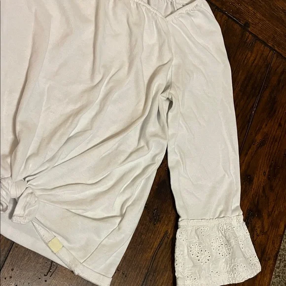 Abercrombie Kids Cream Long Sleeve Tee with Knot - Picture 5 of 6